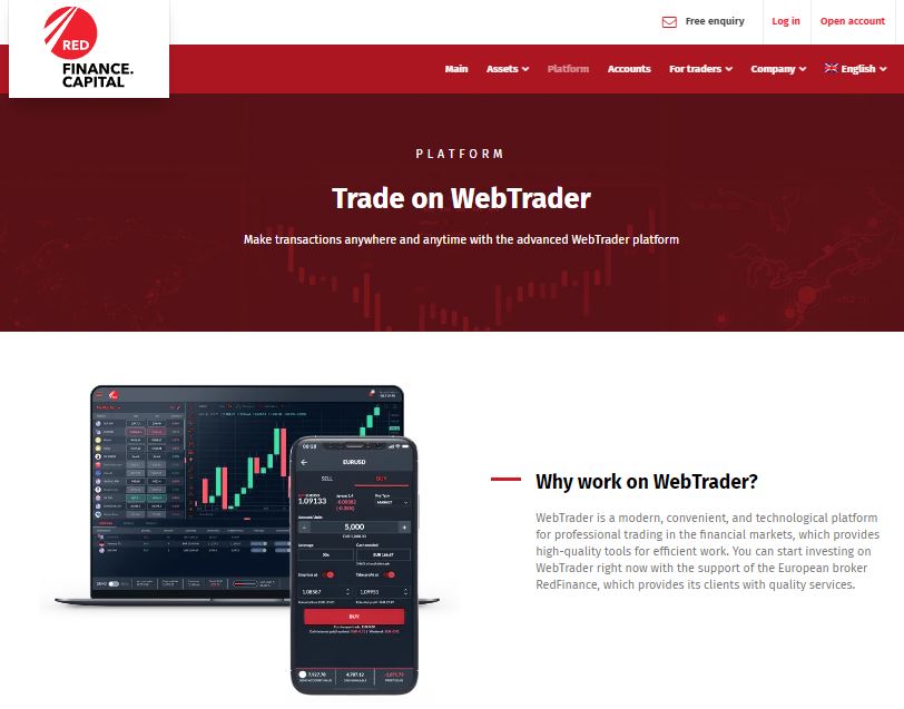 Red Finance Capital Trading Platform